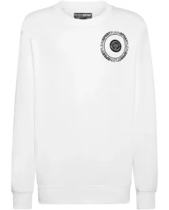 Biała bluza z logo