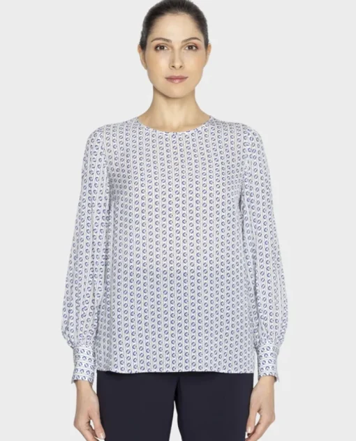 Biała bluza z printem