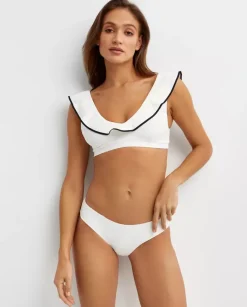 Biała góra od bikini Piana