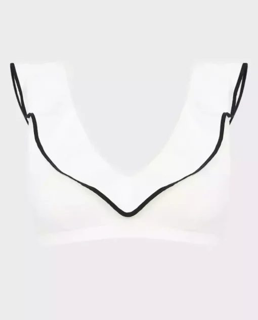 Biała góra od bikini Piana
