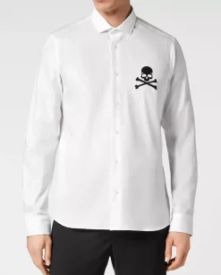 Biała koszula Skull&Bones