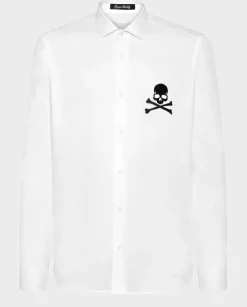 Biała koszula Skull&Bones