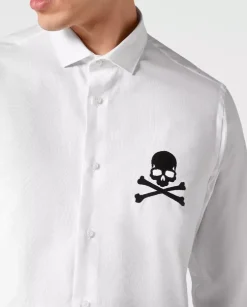 Biała koszula Skull&Bones