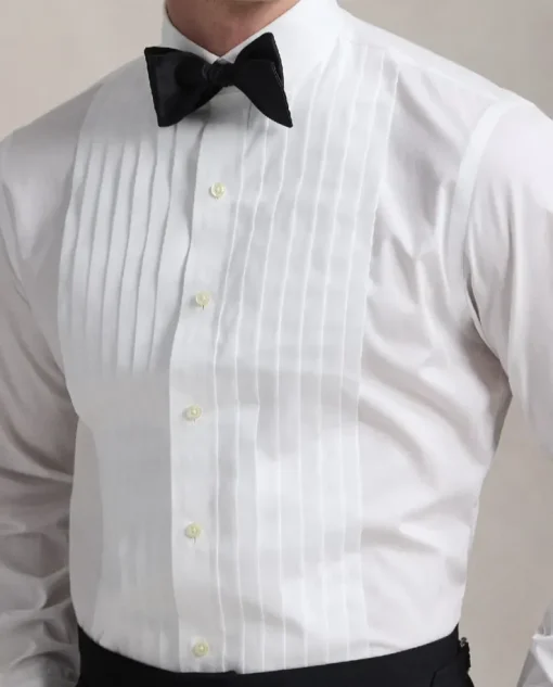 Biała koszula smokingowa Custom Fit