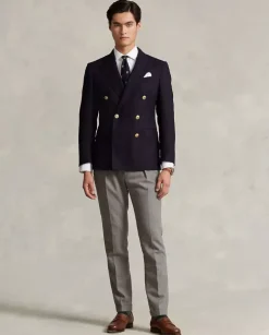 Biała koszula z haftowanym logo Slim Fit