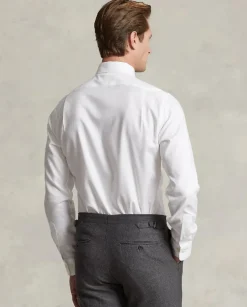 Biała koszula z logo Slim Fit