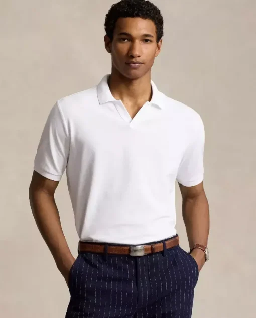 Biała koszulka polo Classic Fit