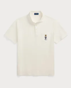 Biała koszulka polo Custom Slim