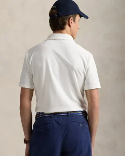 Biała koszulka polo Custom Slim