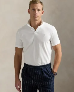 Biała koszulka polo Custom Slim Fit