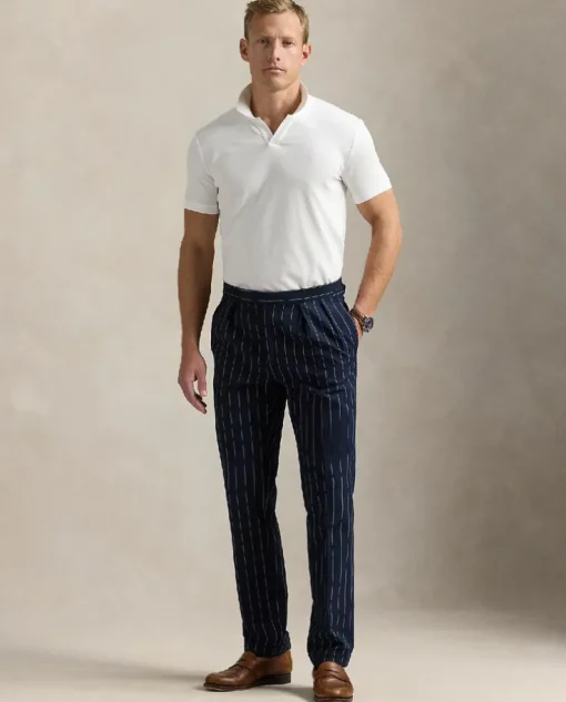 Biała koszulka polo Custom Slim Fit