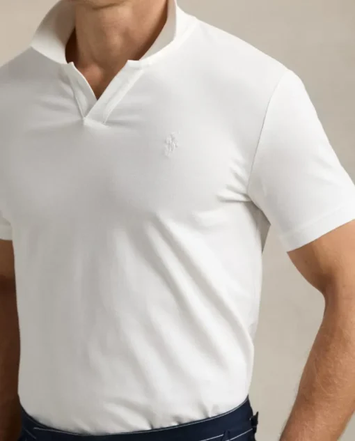 Biała koszulka polo Custom Slim Fit