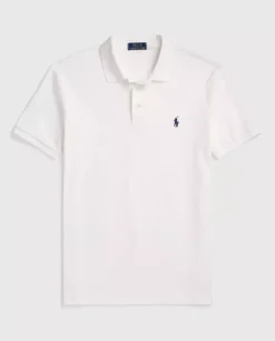 Biała koszulka polo Custom Slim Fit