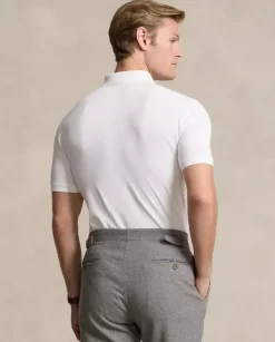 Biała koszulka polo Custom Slim Fit