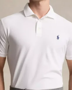 Biała koszulka polo Custom Slim Fit