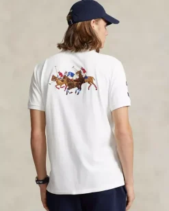 Biała koszulka Polo Custom Slim Fit