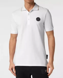 Biała koszulka polo SS Tiger
