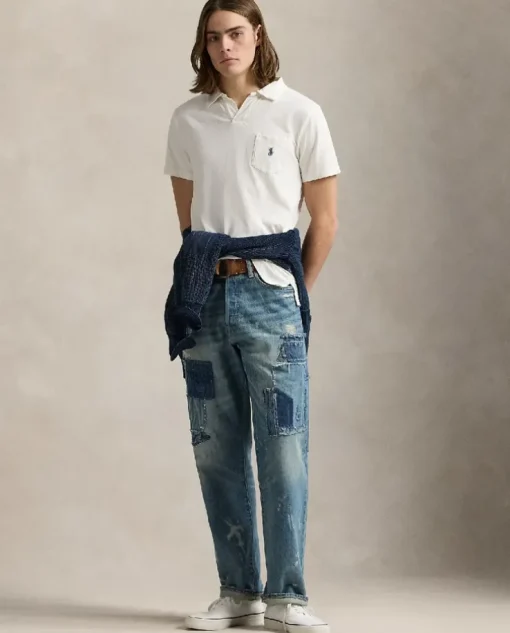 Biała koszulka polo Standard Fit