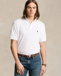 Biała koszulka polo z logo Classic Fit