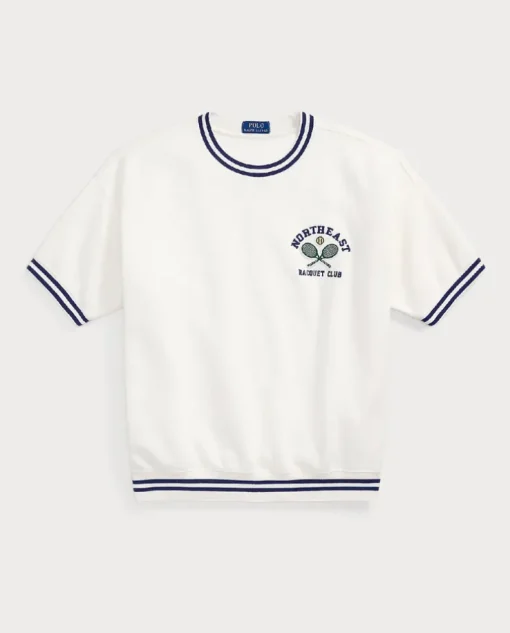 Biała koszulka z nadrukiem Vintage Fit