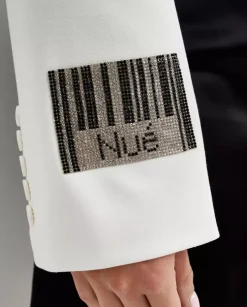 Biała marynarka Barcode