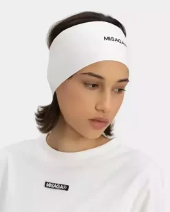 Biała opaska na głowę
