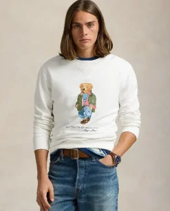 Biała polarowa bluza Polo Bear