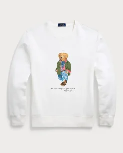 Biała polarowa bluza Polo Bear
