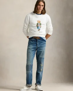 Biała polarowa bluza Polo Bear