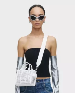 Biała torebka The Crystal Canvas Crossbody Tote