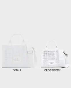 Biała torebka The Crystal Canvas Crossbody Tote