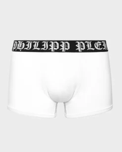 Białe bawełniane bokserki