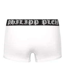 Białe bawełniane bokserki