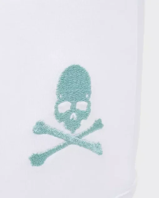 Białe bokserki Skull&Bonnes