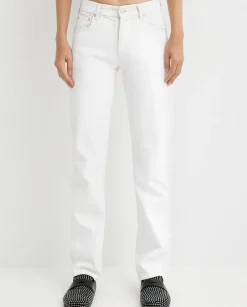 Białe jeansy Cleo Relaxed Fit