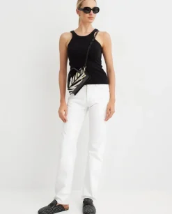 Białe jeansy Cleo Relaxed Fit