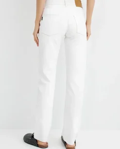 Białe jeansy Cleo Relaxed Fit