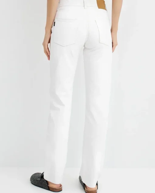 Białe jeansy Cleo Relaxed Fit