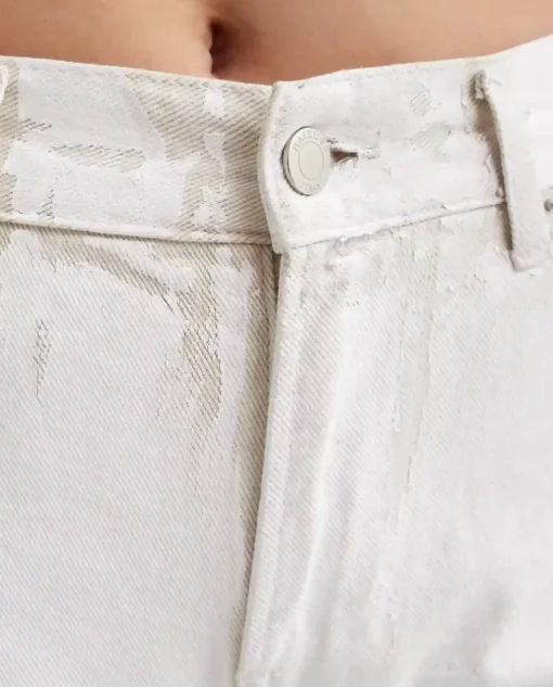 Białe jeansy Cleo Relaxed Fit
