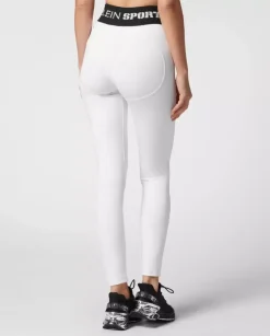 Białe legginsy Push-Up