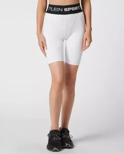 Białe legginsy Push-Up