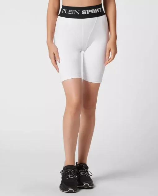 Białe legginsy Push-Up