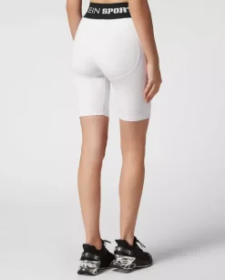 Białe legginsy Push-Up