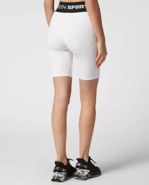 Białe legginsy Push-Up