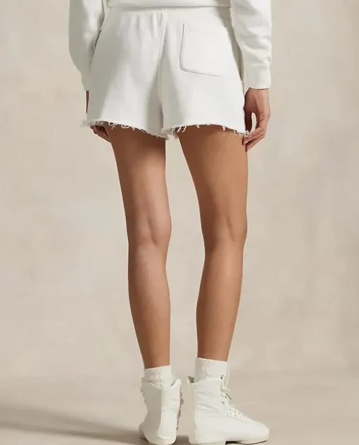 Białe shorty dresowe