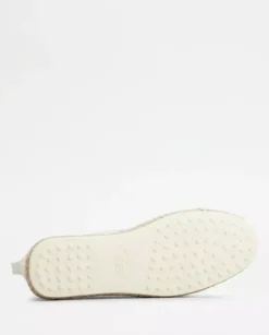 Białe skórzane espadryle Kate Slip-On
