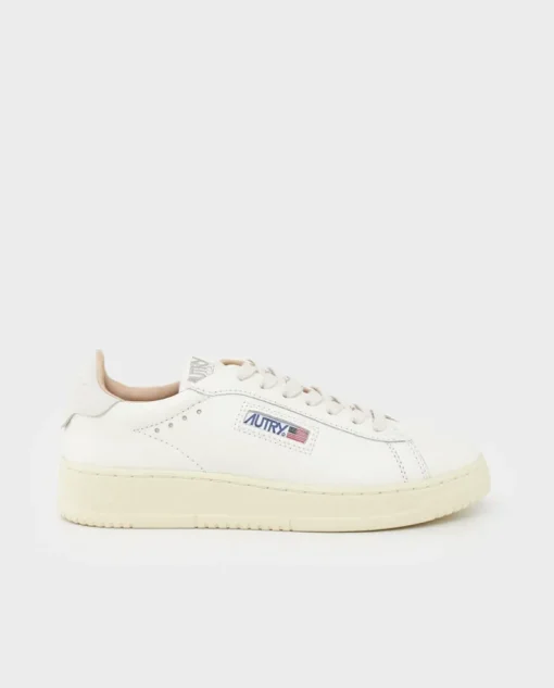 Białe skórzane sneakersy Dallas