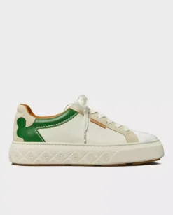 Białe skórzane sneakersy Ladybug