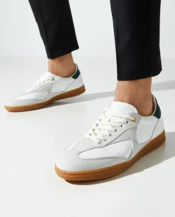 Białe skórzane sneakersy Sprinter Dice