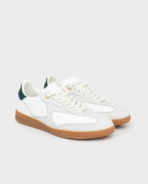 Białe skórzane sneakersy Sprinter Dice